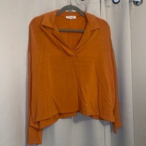 Size XL long sleeve light collared shirt/sweatshirt